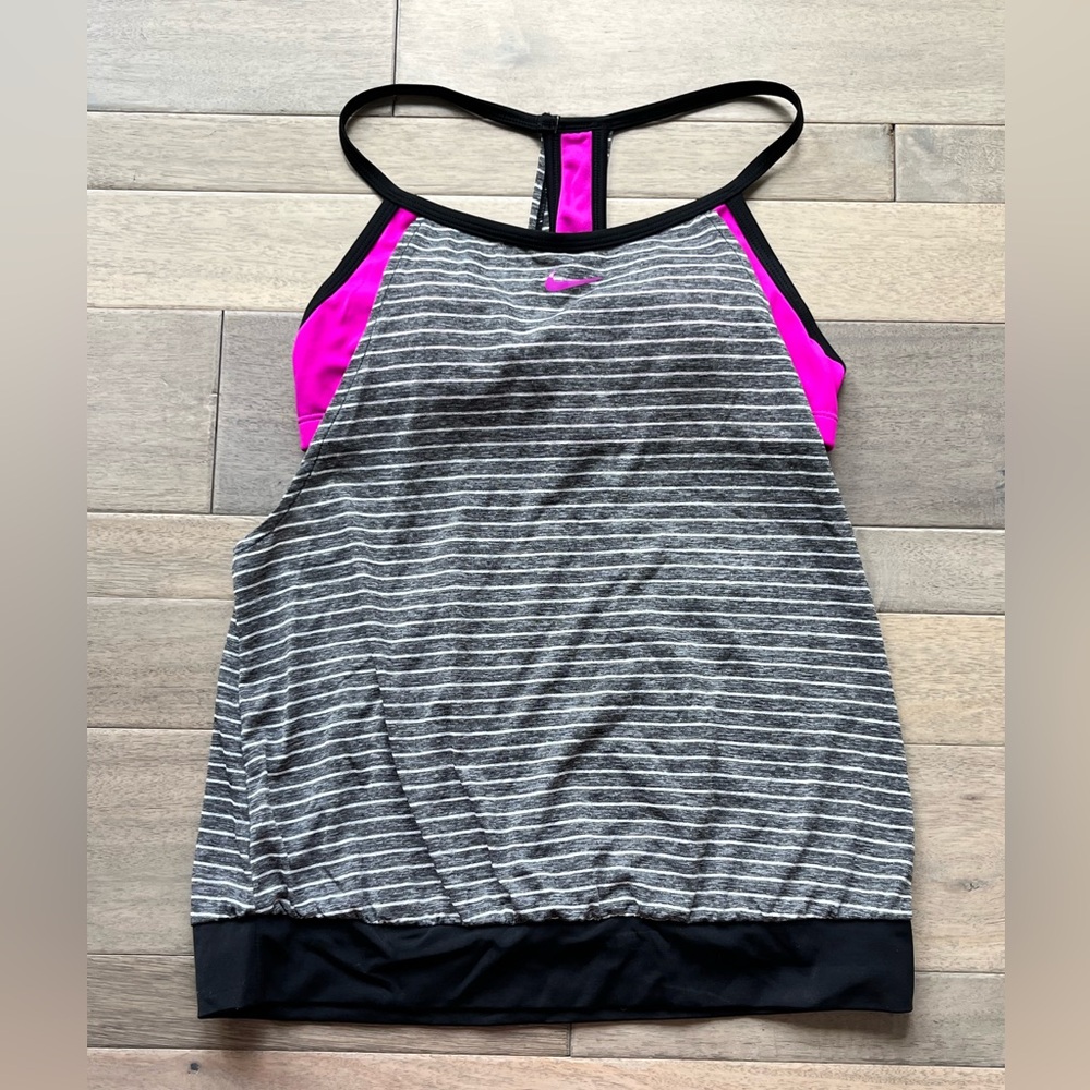 Nike Layered Tankini Top-Medium